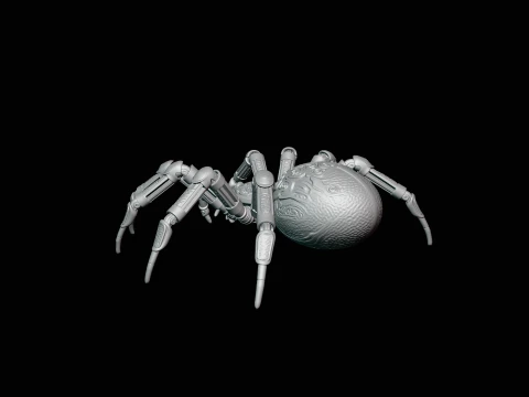 Ornate Clockwork Spider Statue Design 3 - 3D Print Model 3D Print Model