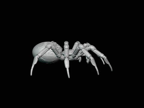 Ornate Clockwork Spider Statue Design 3 - 3D Print Model 3D Print Model