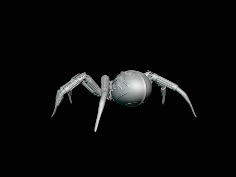 Ornate Clockwork Spider Statue Design 4 - 3D Print Model 3D Print Model