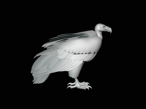 Griffon Vulture Statue Design 2 - 3D Print Model 3D Print Model