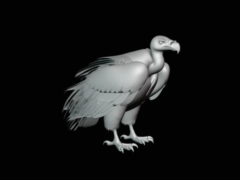 Griffon Vulture Statue Design 2 - 3D Print Model 3D Print Model