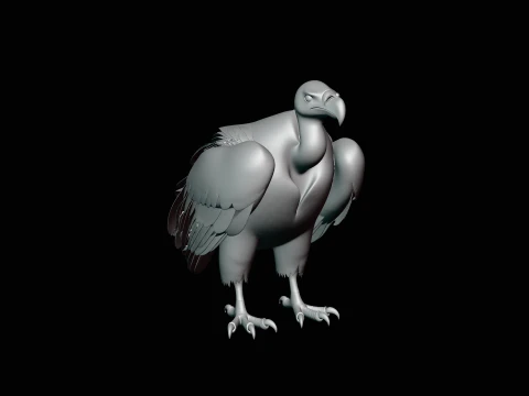 Griffon Vulture Statue Design 2 - 3D Print Model 3D Print Model