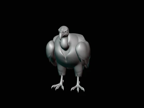 Griffon Vulture Statue Design 2 - 3D Print Model 3D Print Model
