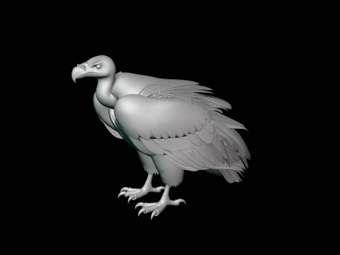 Griffon Vulture Statue Design 2 - 3D Print Model 3D Print Model