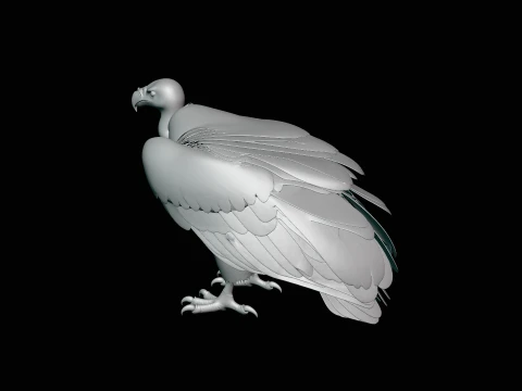 Griffon Vulture Statue Design 2 - 3D Print Model 3D Print Model