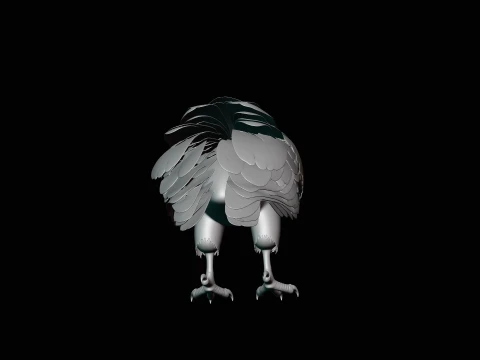 Griffon Vulture Statue Design 2 - 3D Print Model 3D Print Model