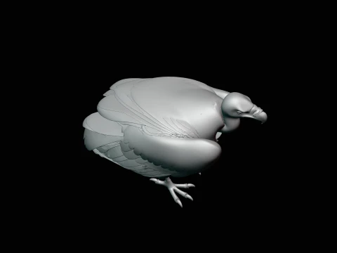 Griffon Vulture Statue Design 2 - 3D Print Model 3D Print Model