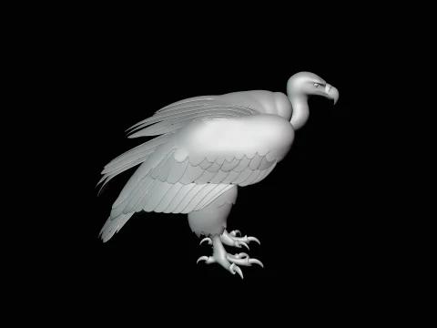 Griffon Vulture Statue Design 3 - 3D Print Model 3D Print Model
