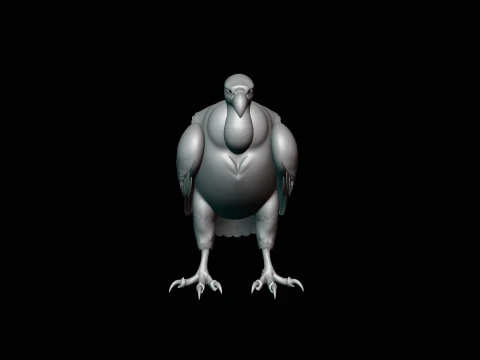 Griffon Vulture Statue Design 3 - 3D Print Model 3D Print Model