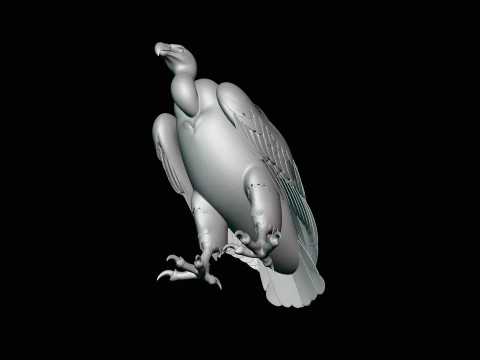 Griffon Vulture Statue Design 3 - 3D Print Model 3D Print Model