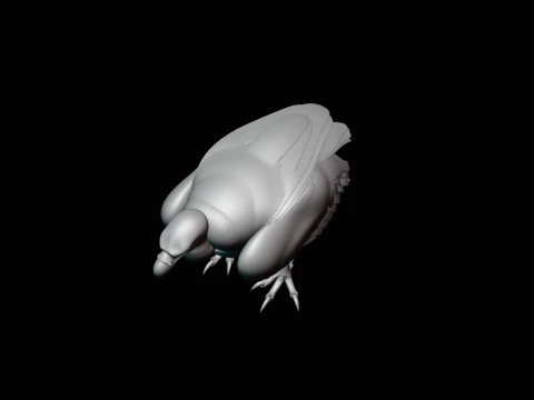 Griffon Vulture Statue Design 3 - 3D Print Model 3D Print Model