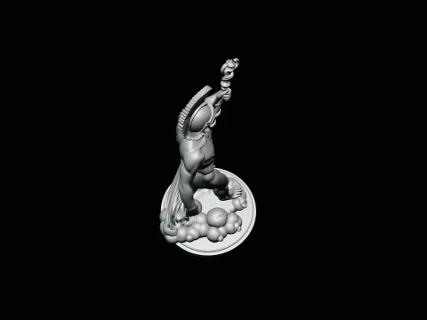 Messenger God with Caduceus Statue Design 2 - 3D Print Model 3D Print Model