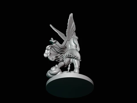 Messenger God with Caduceus Statue Design 3 - 3D Print Model 3D Print Model