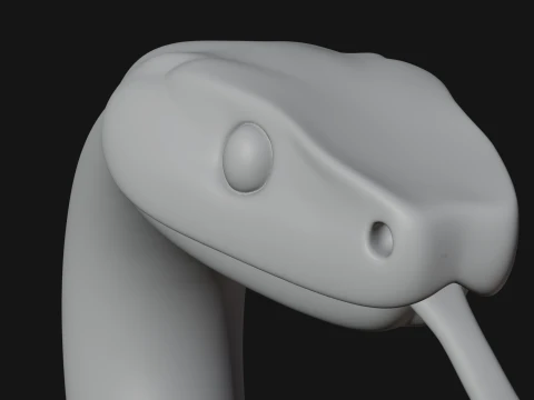 Cobra on Pedestal Statue Design 1 - 3D Print Model 3D Print Model