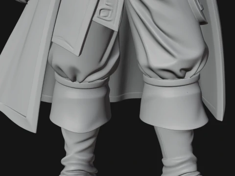Skeleton Pirate Captain Statue Design 1 - 3D Print Model 3D Print Model