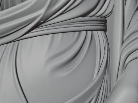 Greek Maiden Bust Statue Design 1 - 3D Print Model 3D Print Model