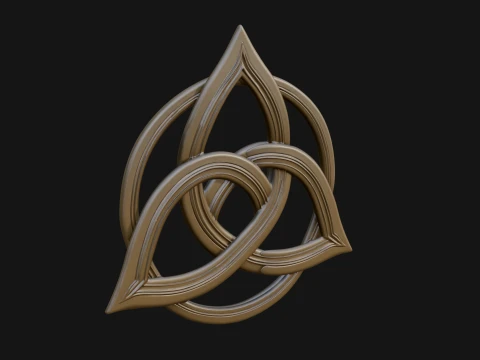 Celtic Trinity Knot Pendant Design 1 - 3D Print Model 3D Print Model
