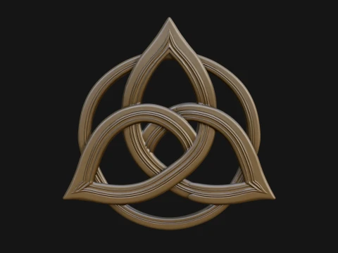 Celtic Trinity Knot Pendant Design 1 - 3D Print Model 3D Print Model