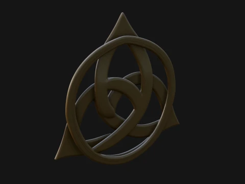 Celtic Trinity Knot Pendant Design 1 - 3D Print Model 3D Print Model