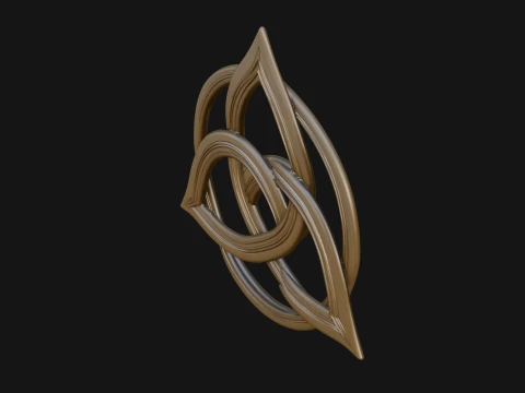 Celtic Trinity Knot Pendant Design 1 - 3D Print Model 3D Print Model