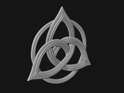 Celtic Trinity Knot Pendant Design 1 - 3D Print Model 3D Print Model