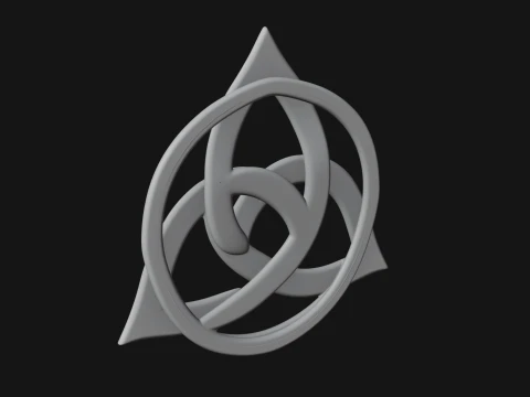 Celtic Trinity Knot Pendant Design 1 - 3D Print Model 3D Print Model