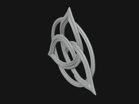 Celtic Trinity Knot Pendant Design 1 - 3D Print Model 3D Print Model