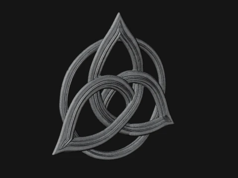 Celtic Trinity Knot Pendant Design 1 - 3D Print Model 3D Print Model