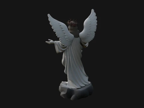 Winged Christ Statue Design 1 - 3D Print Model 3D Print Model