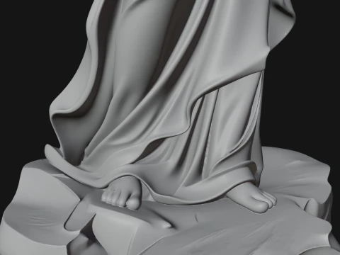 Winged Christ Statue Design 1 - 3D Print Model 3D Print Model