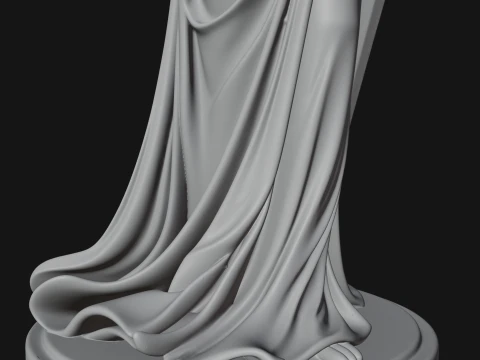 Winged Angel Woman Statue Design 1 - 3D Print Model 3D Print Model