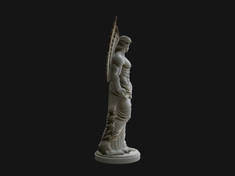Winged Guardian Angel Statue Design 1 - 3D Print Model 3D Print Model