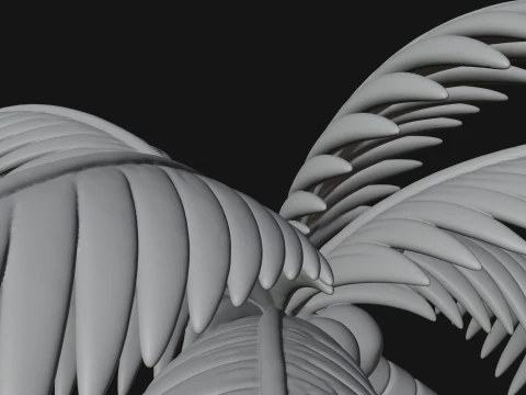 Hands Holding Palm Tree Statue Design 1 - 3D Print Model 3D Print Model