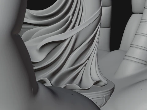 Hands Holding Palm Tree Statue Design 1 - 3D Print Model 3D Print Model