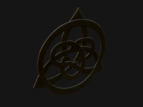 Celtic Trinity Knot Pendant Design 2 - 3D Print Model 3D Print Model
