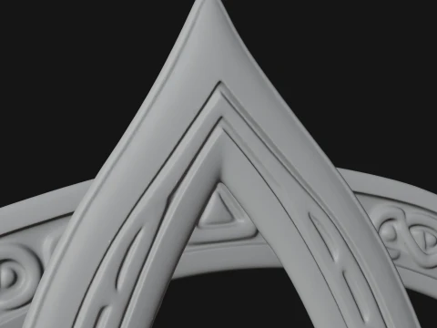 Celtic Trinity Knot Pendant Design 2 - 3D Print Model 3D Print Model