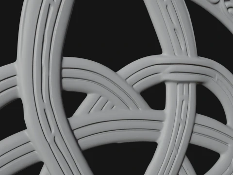 Celtic Trinity Knot Pendant Design 2 - 3D Print Model 3D Print Model