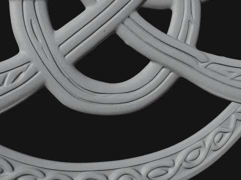 Celtic Trinity Knot Pendant Design 2 - 3D Print Model 3D Print Model