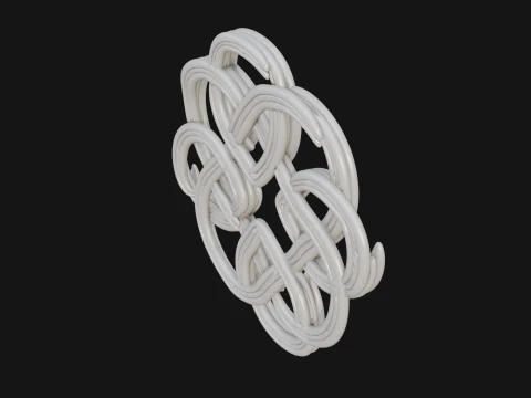 Celtic Endless Knot Ornament Design 1 - 3D Print Model 3D Print Model
