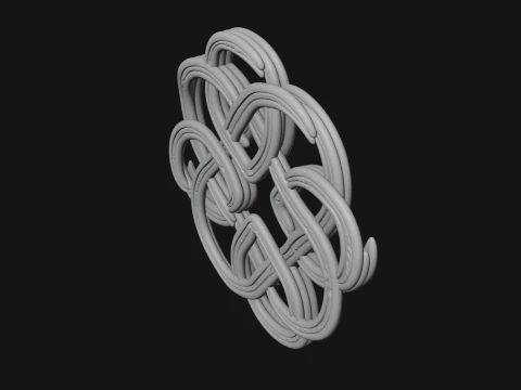 Celtic Endless Knot Ornament Design 1 - 3D Print Model 3D Print Model