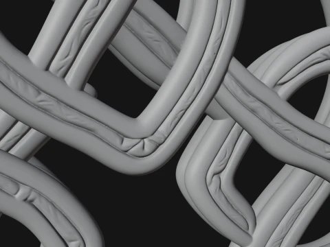 Celtic Endless Knot Ornament Design 1 - 3D Print Model 3D Print Model