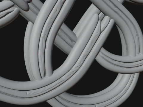 Celtic Endless Knot Ornament Design 1 - 3D Print Model 3D Print Model
