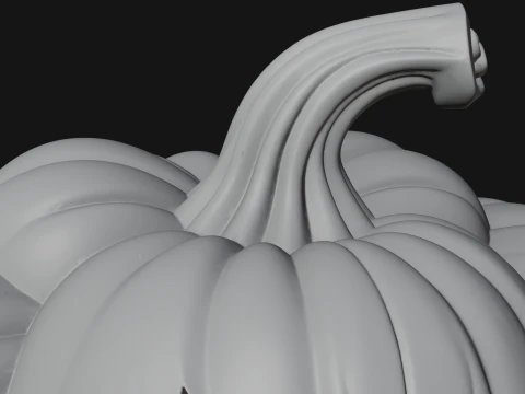 Pumpkin Tree Creature Statue Design 1 - 3D Print Model 3D Print Model