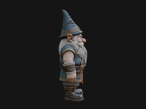 Garden Gnome Statue Design 1 - 3D Print Model 3D Print Model