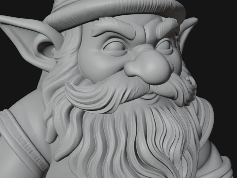 Garden Gnome Statue Design 1 - 3D Print Model 3D Print Model