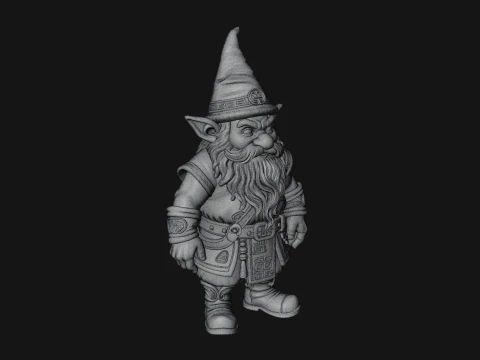 Garden Gnome Statue Design 1 - 3D Print Model 3D Print Model