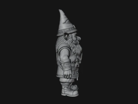 Garden Gnome Statue Design 1 - 3D Print Model 3D Print Model