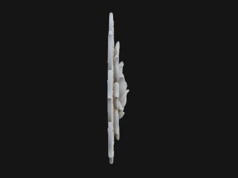 Lotus Mandala Wall Plaque Design 1 - 3D Print Model 3D Print Model