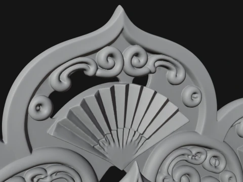 Lotus Mandala Wall Plaque Design 1 - 3D Print Model 3D Print Model