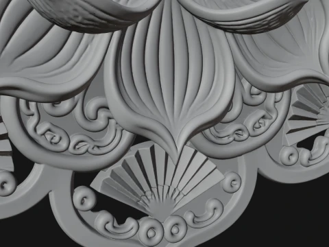 Lotus Mandala Wall Plaque Design 1 - 3D Print Model 3D Print Model